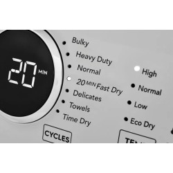 Frigidaire Secadora Carga frontal eléctrica de 21 kg Color Blanco FDEX22E4EW