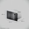 Frigidaire Microondas Empotrable de 24" con asador Acero inoxidable FMTP24G3SXB