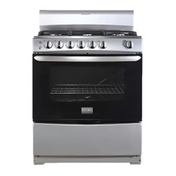 Frigidaire cocina de gas 30" 6 quemadores silver FKGH30C3MDQG