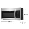 Frigidaire Microondas  de 1.8 pies cúbicos sobre la estufa FMOS1846BS