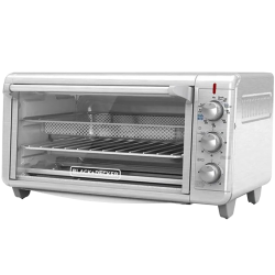 Black + Decker Horno Tostador con Freidora de Aire 8 rebanadas inox TO3265xSS-LA