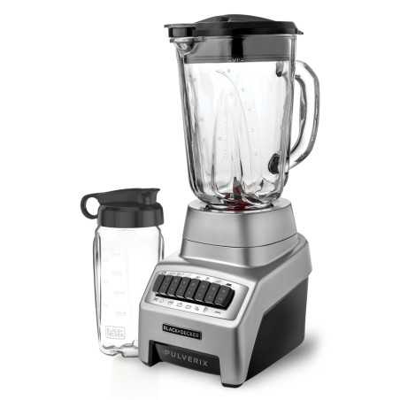 Black + decker licuadora pulverix 12 veloc 700w plata +vaso personal BL1140MS