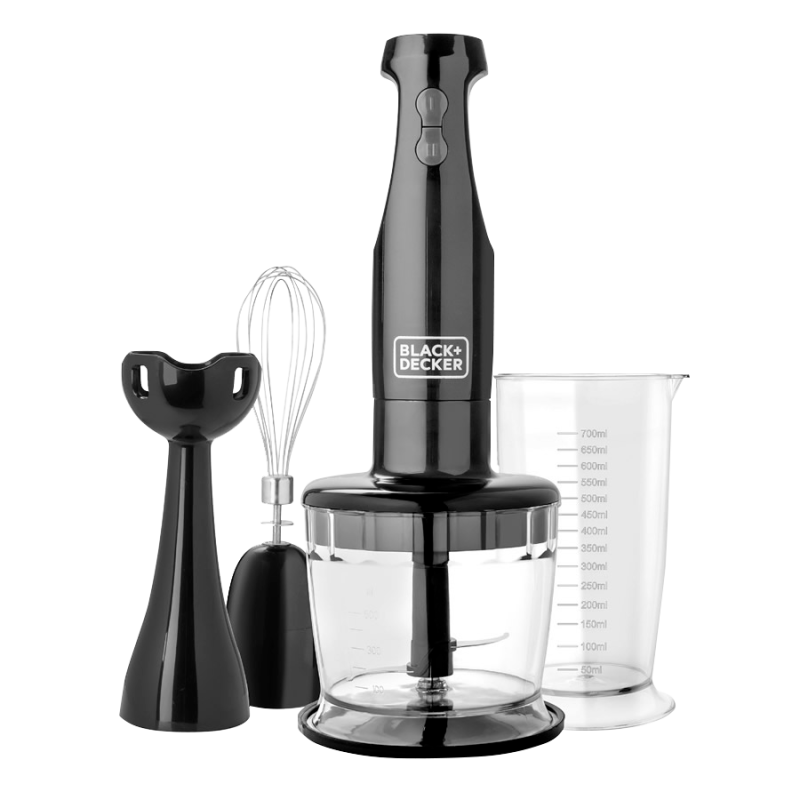 Black + Decker batidora de inmersion 3 en 1 2 veloc 200w negra - HB2800B