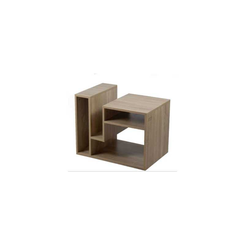 Kenneth Cole mesa auxiliar multifuncional colo roble W60 x H48 x D40 cm-KCWD2022056-O