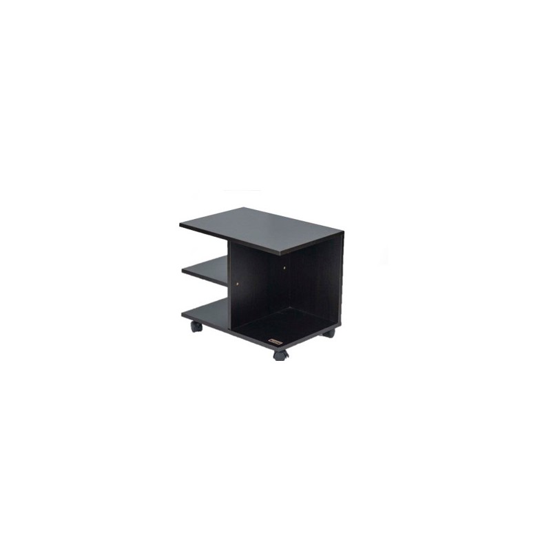 Kenneth Cole mesa al lado moderna con rueda colo negro W50 x H42.5 x D35 cm-KCWD2022057-B
