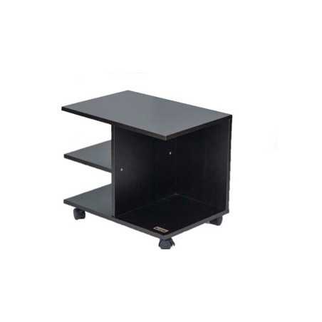 Kenneth Cole mesa al lado moderna con rueda colo negro W50 x H42.5 x D35 cm-KCWD2022057-B