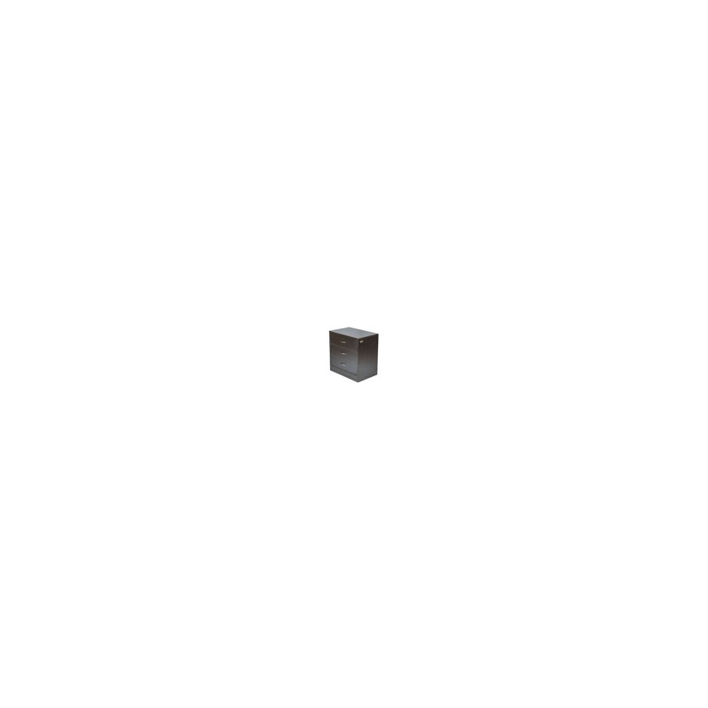 Kenneth Cole gavetero 3 niveles color negro-W60.5 x H61 x D40 cm-KCWD20220510-B