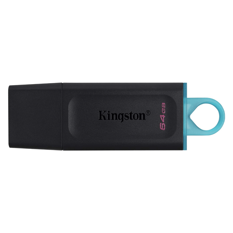 Kingston memoria exodia negra con turquesa 64GB usb 3.2 DTX/64GB