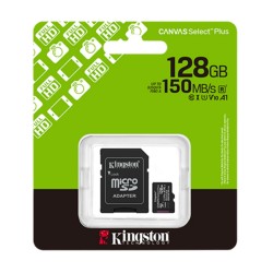 Kingston tarjeta de memoria Micro SD canvas select plus c/adaptador - SDCS3/128GB