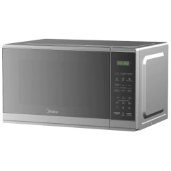 Midea Microondas 0.7 pies puerta con acabado espejo Gabinete Gris MMDF07S2MG