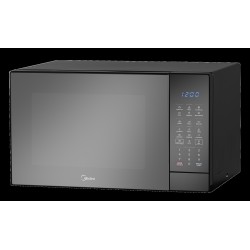 Midea microondas 1.4 pc puerta espejo gabinete negro MMDK14S2MB