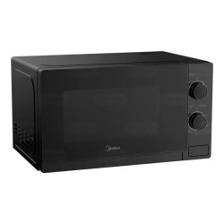 Midea Microondas 0.7 pies puerta negra Gabinete Negro MMDP07S2BM