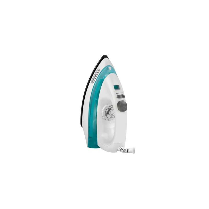 Black + Decker plancha de vapor anti-adherente blanca IRBD100