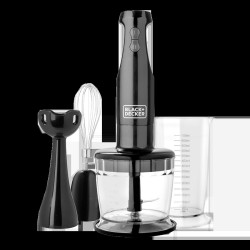 Black + Decker batidora de inmersion 3 en 1 2 veloc 200w negra - HB2800B