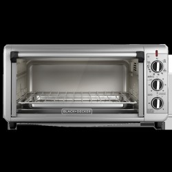 Black + Decker horno de conveccion extra ancho 8 rebanadas inox TO3260XSBD