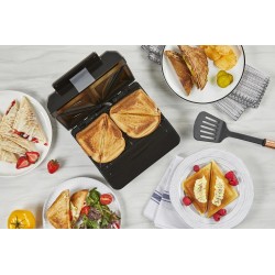 Black + Decker sandwichera de facil limpieza color negro - SM602F-1BDLA