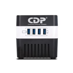 CDP regulador 120 v 500 va/ 250 w avr 4 nema15 4usb RU-AVR604