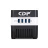CDP regulador 120 v 500 va/ 250 w avr 4 nema15 4usb RU-AVR604