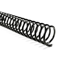 Emdo arillo plastico espiral negro paso 4:1 06mm p/30 hjs bolsa 100 unidades 1111-10660