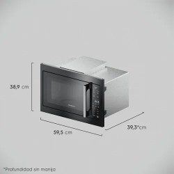 Frigidaire Microondas Empotrable de 24" con asador Acero inoxidable FMTP24G3SXB