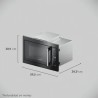 Frigidaire Microondas Empotrable de 24" con asador Acero inoxidable FMTP24G3SXB