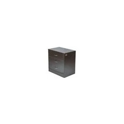 Kenneth Cole gavetero 3 niveles color negro-W60.5 x H61 x D40 cm-KCWD20220510-B