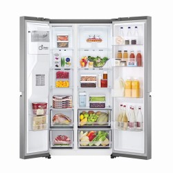 LG Refrigerador Side by Side 27 pies con dispensador color Plateado VS27LWID