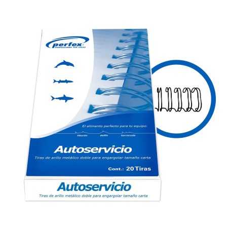 Perfex arillo metalico paso 3:1 tamaño carta 1/4 4 caja 135 unds