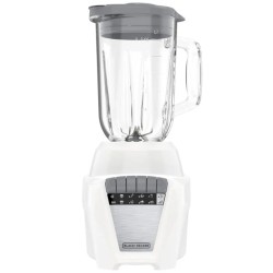 Black + Decker licuadora 2 vasos vid y plast 1.25 L y 1.65 L 700W blanca - BL0876-3WDLA