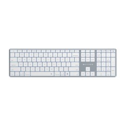 Targus teclado hyper bluetooth compatible con macOS & Windows, iPadOS & Android, ChromeOS en blanco