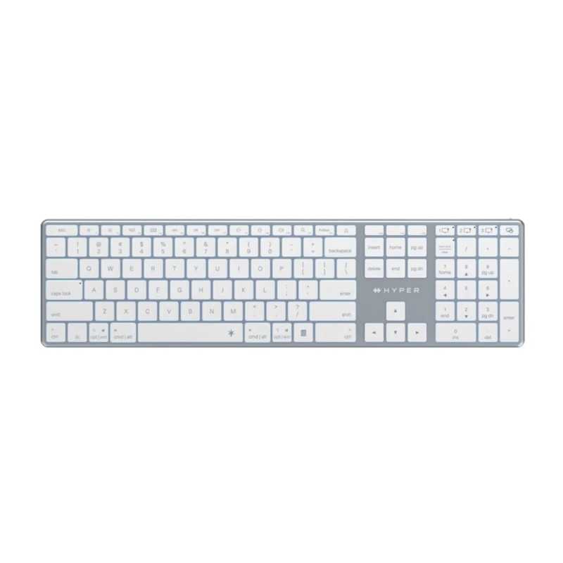 Targus teclado hyper bluetooth compatible con macOS & Windows, iPadOS & Android, ChromeOS en blanco