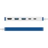 Targus hub hyper flex 5 puertost USB-C en blanco - HD4101BUGL