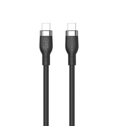Targus cable de carga hyper USB-C 2.0 silicona 240W 3.3' negro - HJ4001BKGL