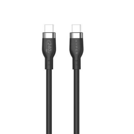 Targus cable de carga hyper USB-C 2.0 silicona 240W 3.3' negro - HJ4001BKGL