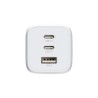 Targus cargador multi port GaN de pared 65W blanco - APA11606TT