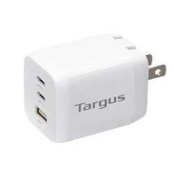 Targus cargador multi port GaN de pared 65W blanco - APA11606TT