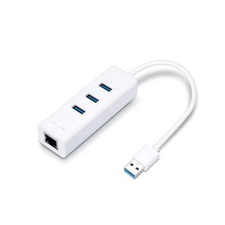 TP-link adaptador USB 3.0 3-Port Hub & gigabit ethernet 2en 1 USB - UE330