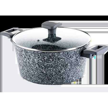 Westinghouse cacerola con tapa granito gris 24cm WCCC0070024GGY