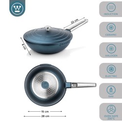 Westinghouse cacerola baja Performance azul 28cm WCCW0095028BL