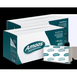 Amoos toalla de manos Interfoliada 21x25 caja 20 uds N622500.0