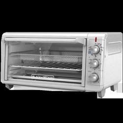 Black + Decker Horno Tostador con Freidora de Aire 8 rebanadas inox TO3265xSS-LA