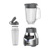Black + Decker licuadora 3 veloc silenciosa vidrio 1.5L 900w digital inox + vaso personal - BL1300DG