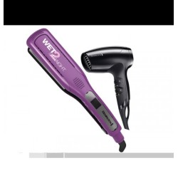 Remington combo secador y alisador ceramica mas iones wet S8001-D5000-F