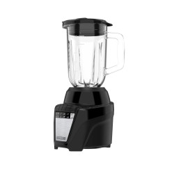 Black + Decker licuadora 8 veloc vidrio 1.25L + 2 contendores ice crush negra - BL0876-4BDLA