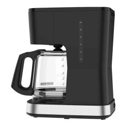 Black + Decker cafetera 12 tazas vortex programable filtro perman negro/plata - CM0322-0SDLA