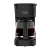Black + Decker cafetera 12 tazas vortex switch filtro perman negro mate - CM0021-0BDLA