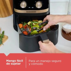 Black + Decker freidora de aire con perillas 4.2L Purifry gris - AFBD42-3BDLA