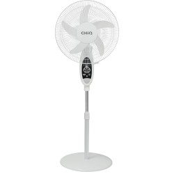 CHIQ Ventilador Pie Recargable 16" 9 vel temporizador puerto USB Luz Led - CQVF16RN0IT1W