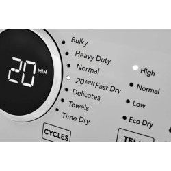 Frigidaire Secadora Carga frontal eléctrica de 21 kg Color Blanco FDEX22E4EW