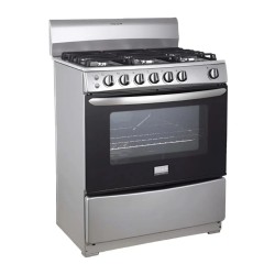Frigidaire cocina de gas 30" 6 quemadores silver FKGH30C3MDQG